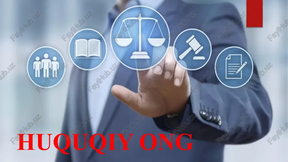huquqiy ong — PPTX