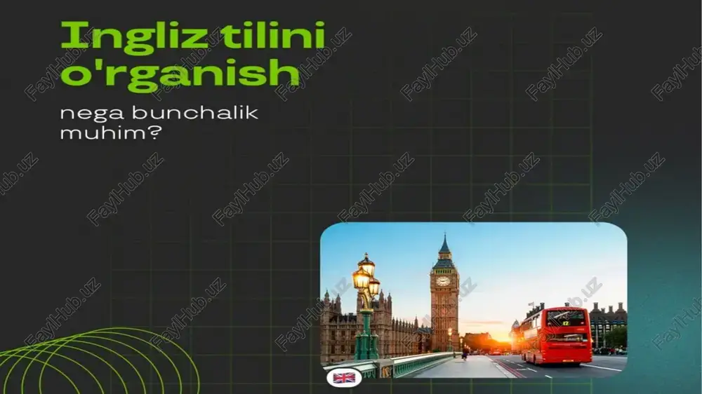 ingliz tilini o'rganish — PPTX