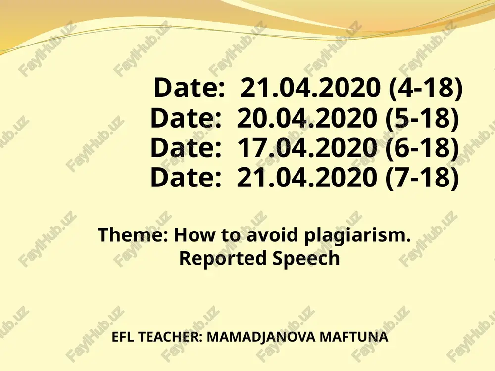 how to avoid plagiarism — PPT