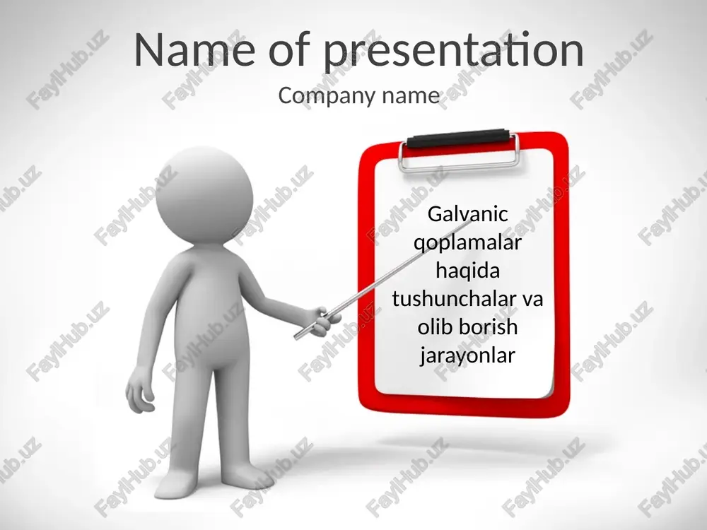 galvanic qoplamalar haqida tushunchalar — PPTX