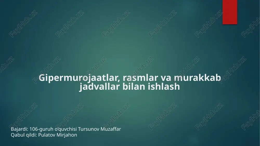 gipermurojaatlar — PPTX