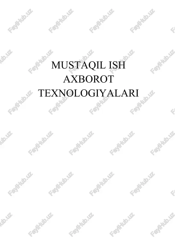 kompyuter va mobil qurilmalar — DOCX