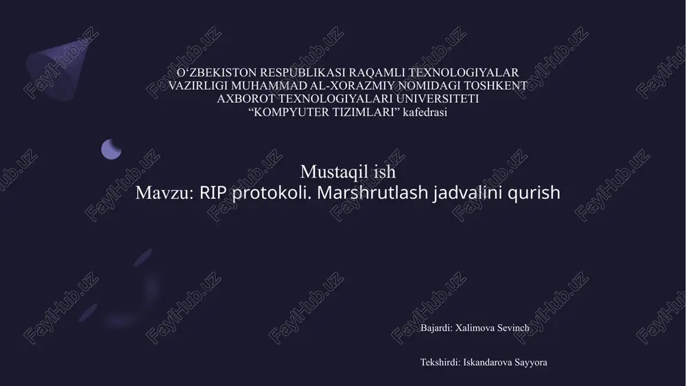 rip protokoli — PPTX