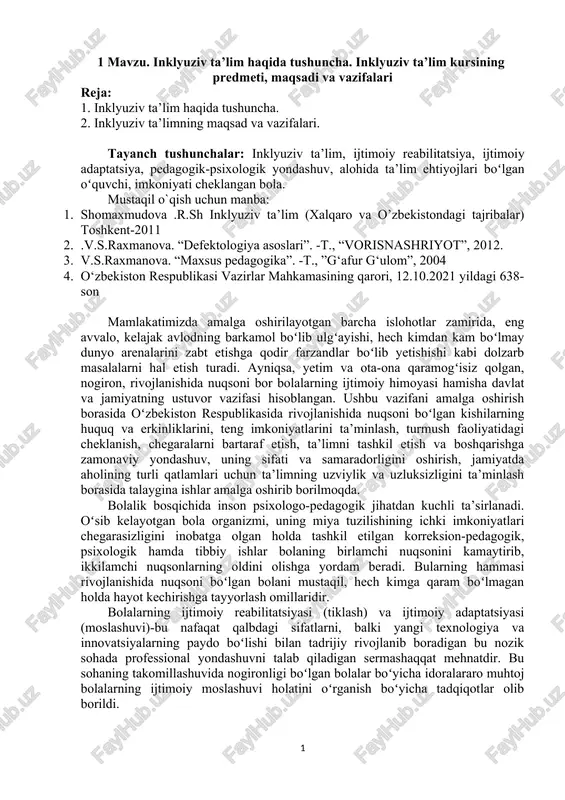 inklyuziv ta’lim — DOC