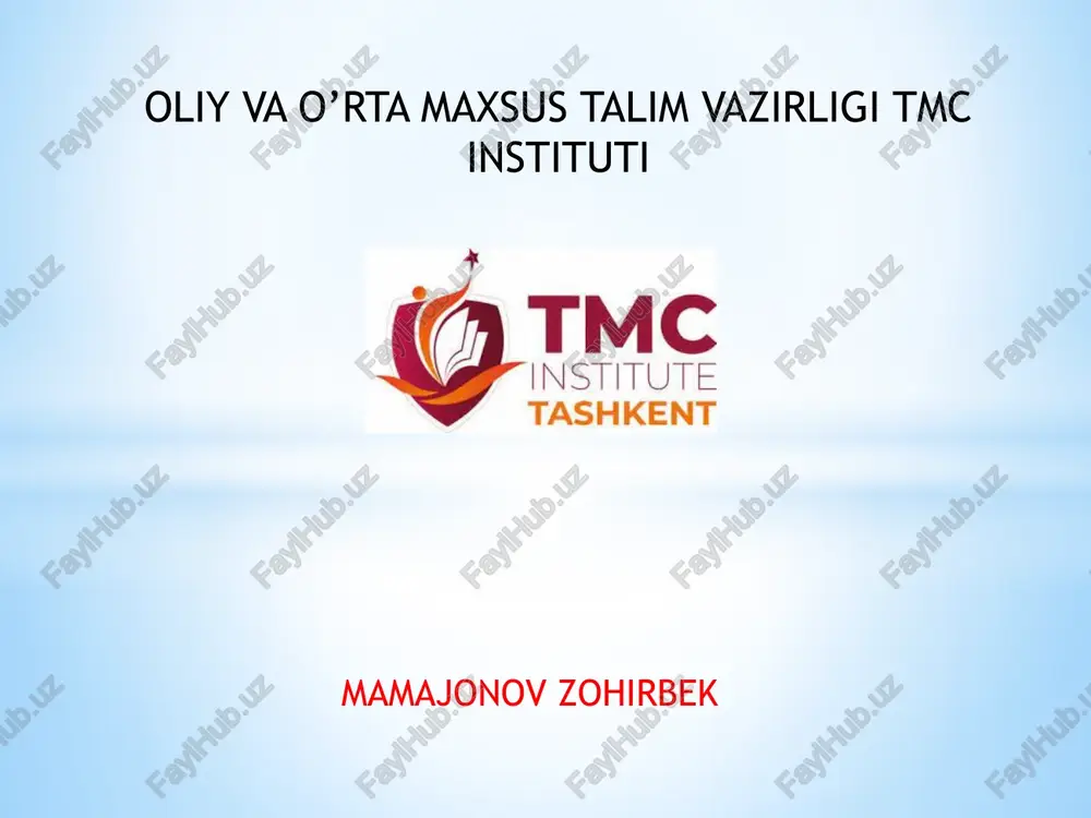 interaktiv xizmatlar va ularda ishlash usullari — PPTX