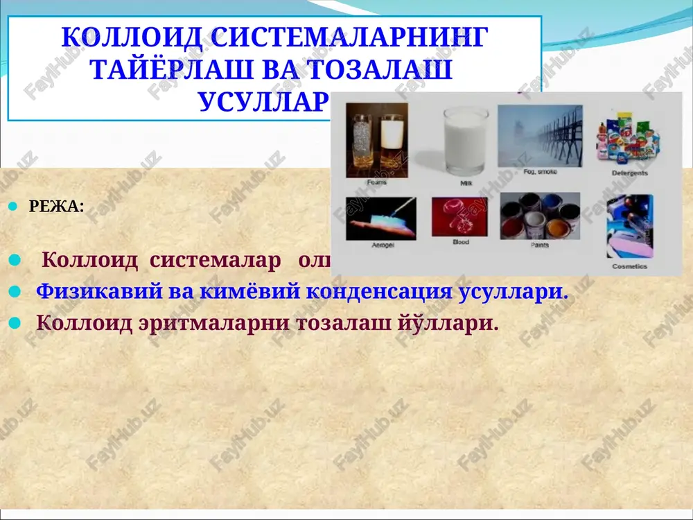 kolloidsistemalar — PPT