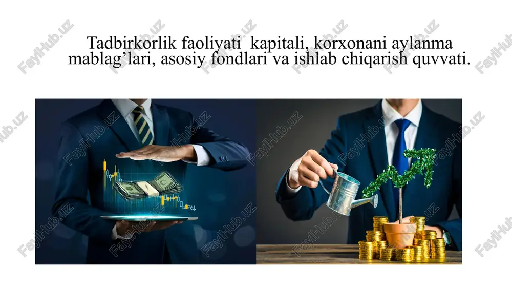 tadbirkorlik kapitali — PPTX