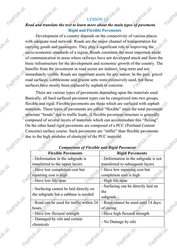 types of pavement — DOCX