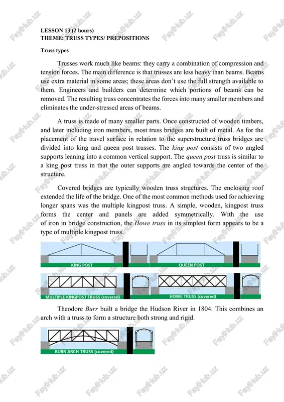 truss types — DOCX