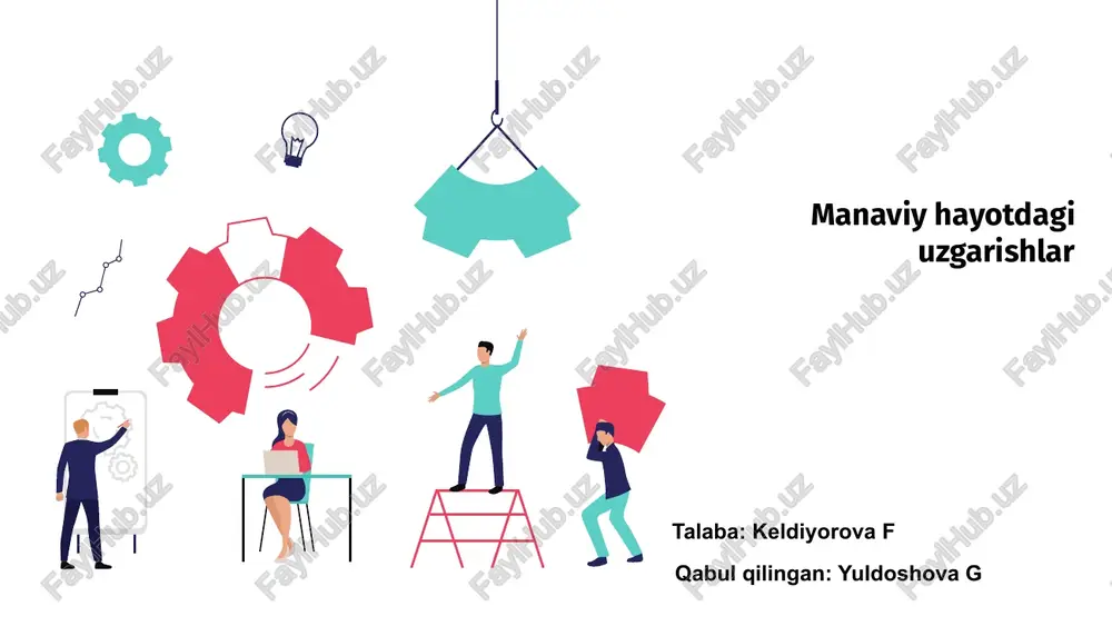 manaviy hayotdagi uzgarishlar — PPTX