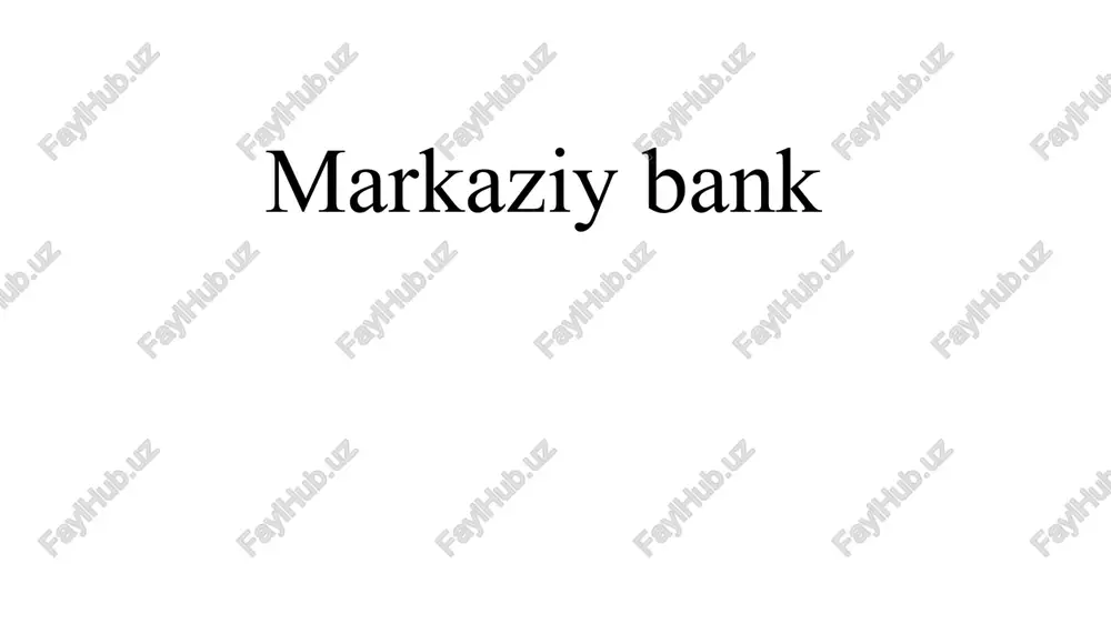 markaziybank — PPTX