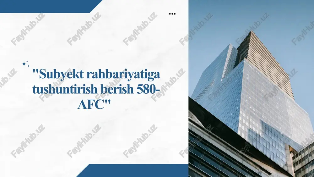 580-afc standarti — PPTX
