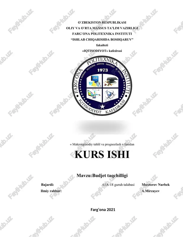budjet taqchilligi — DOCX