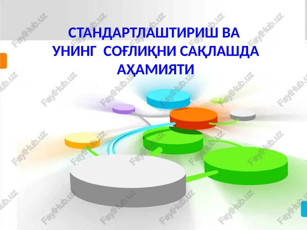 standartlashtirish — PPTX
