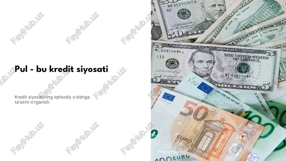 kredit siyosati — PPTX