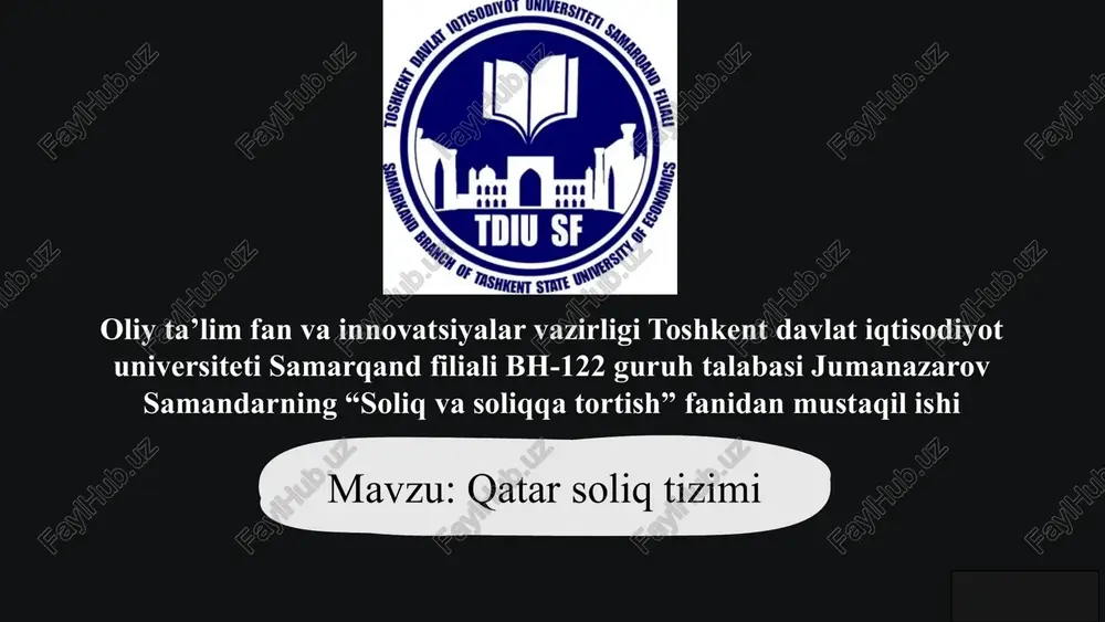 qatarsoliqtizimi — PPTX