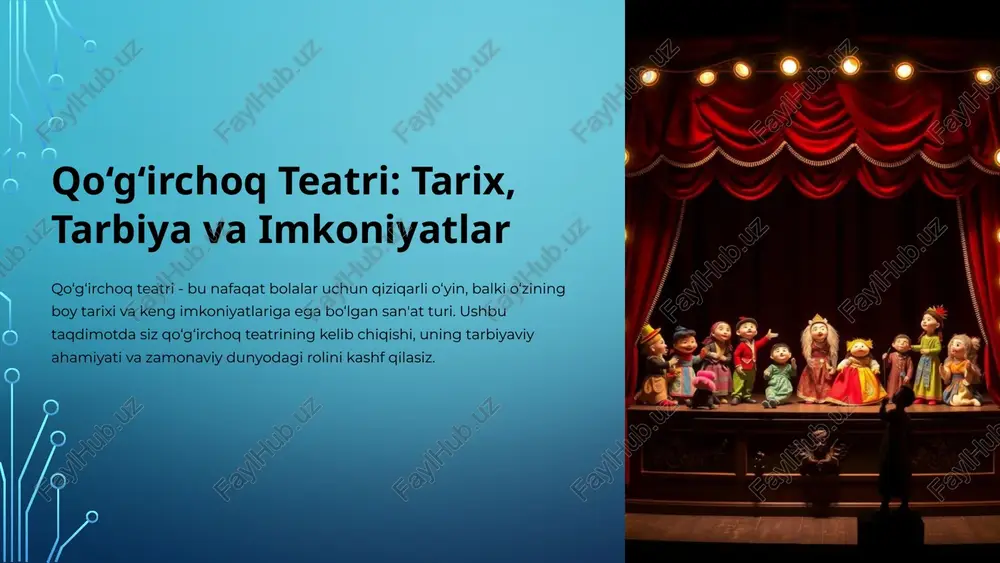qo‘g‘irchoq teatri — PPTX