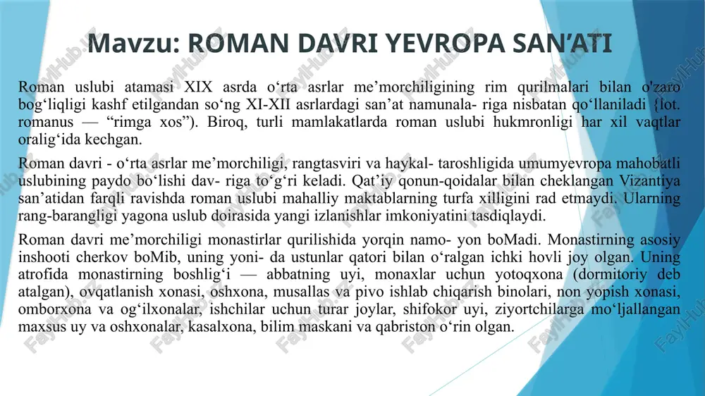 romanuslubi hukmronligi — PPTX