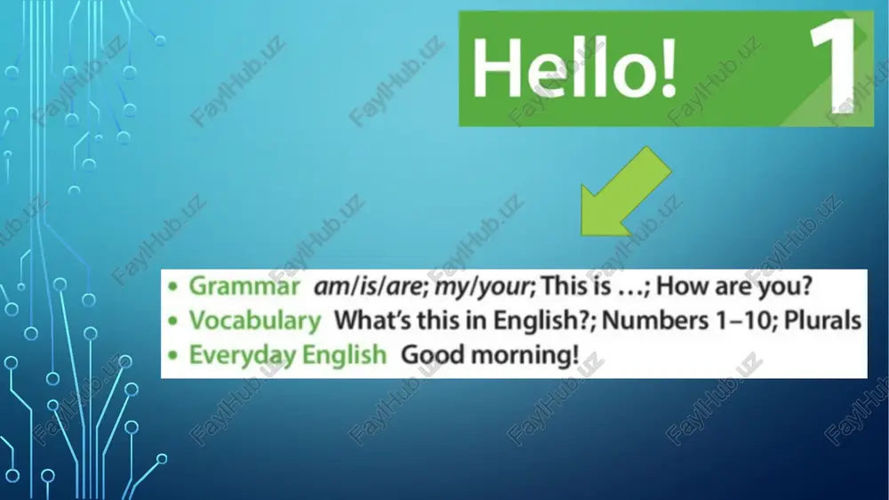 english language grammar and vocabulary lessons — PPTX