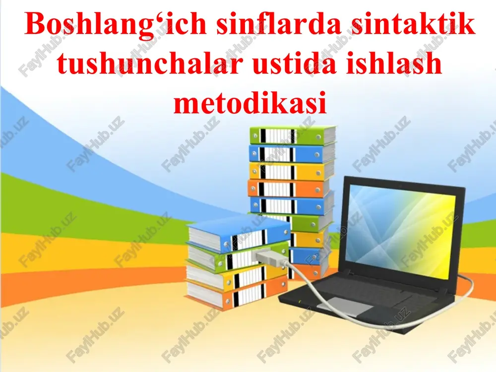 sintaktik tushunchalar — PPTX
