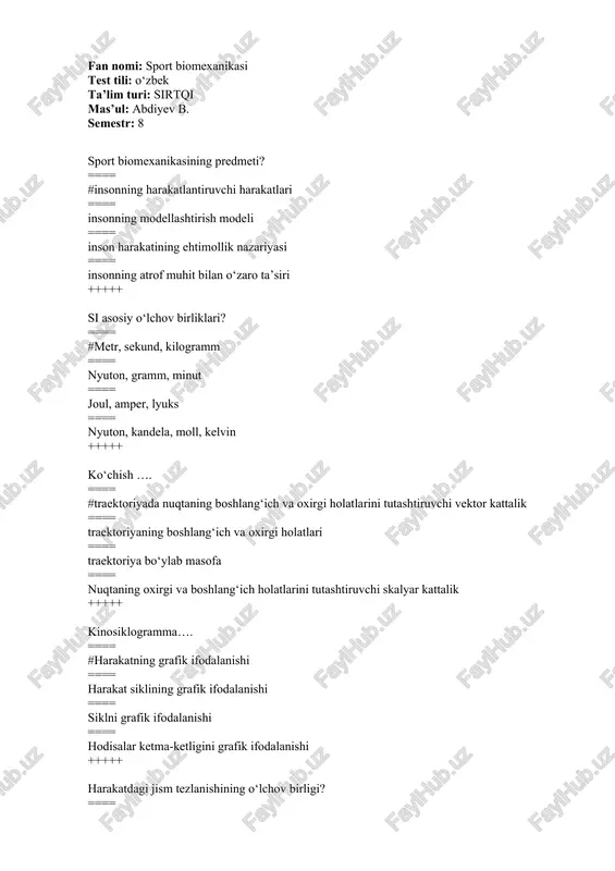 sport biomexanikasi — DOCX