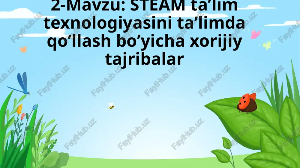 steam ta’lim texnologiyasi — PPTX