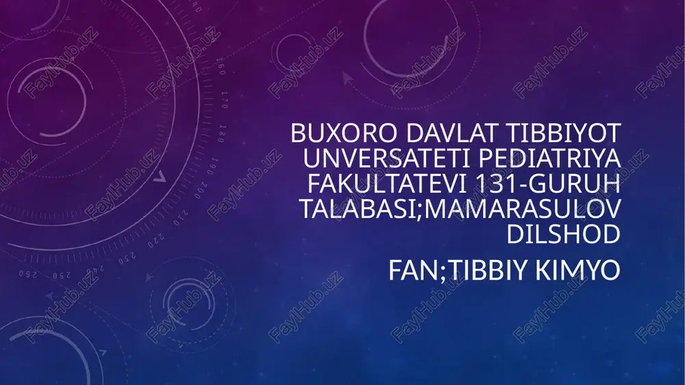 kraun efirlar - dori vositalari sifatida — PPTX