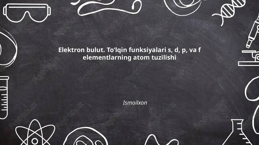 elektron bulut — PPTX