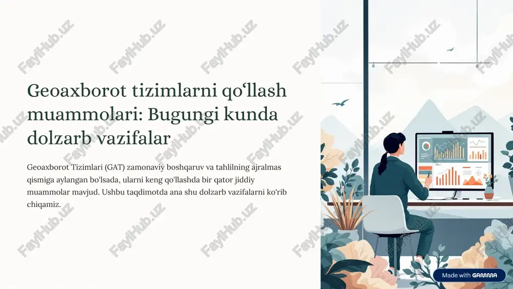geoaxborot tizimlarni qo'llash — PDF