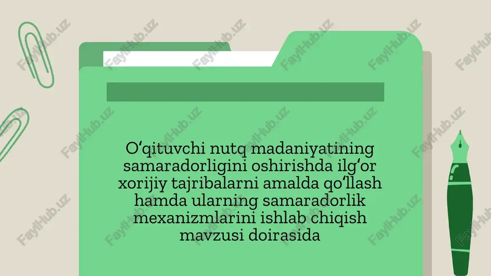 xorijiy tajribalar bilan o'qitish — PPTX