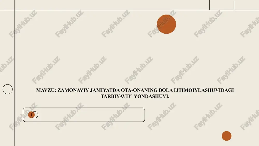 bola ijtimoiylashuvi — PPTX