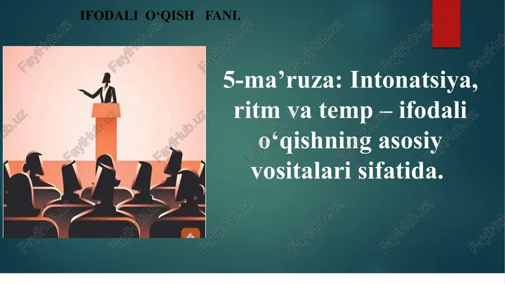 ifodali o'qish fani — PPTX