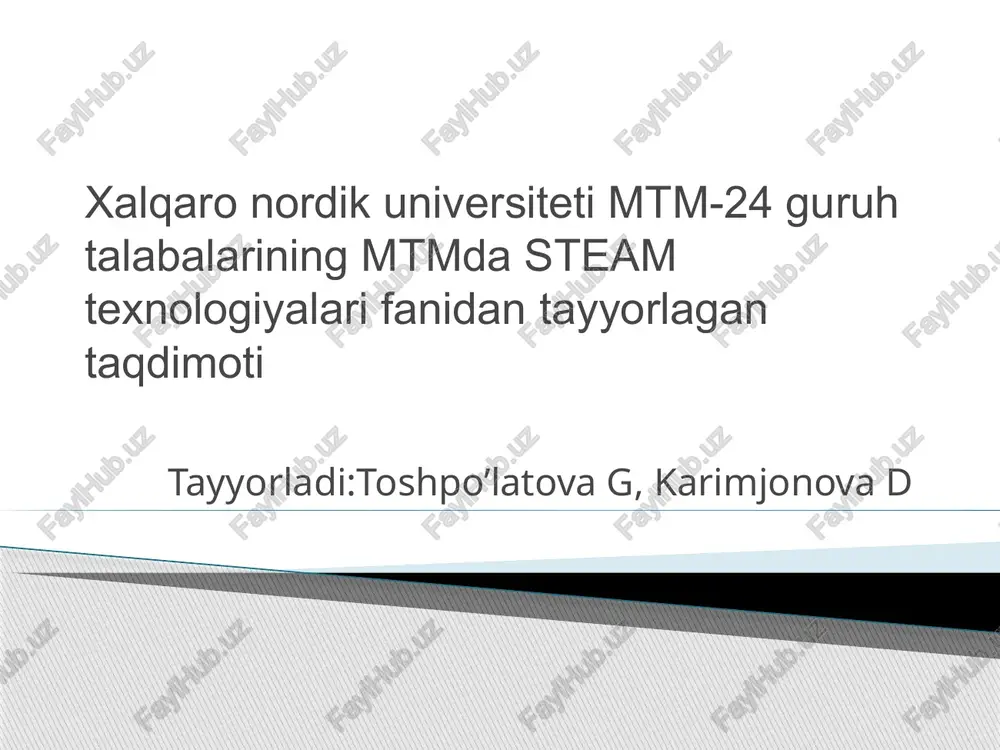 steam da digital kompetensiyalari — PPTX