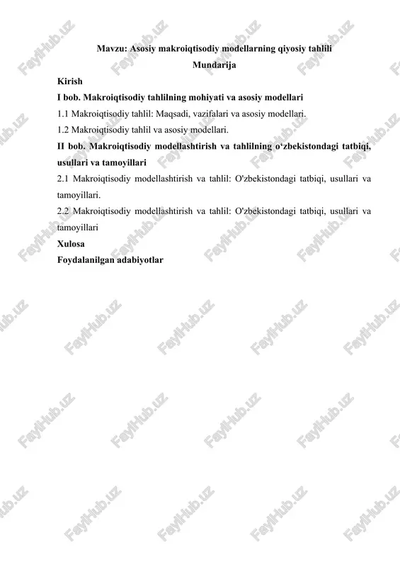 makroiqtisodiy tahlil — DOCX