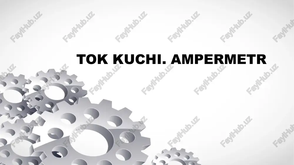 elektr toki — PPTX
