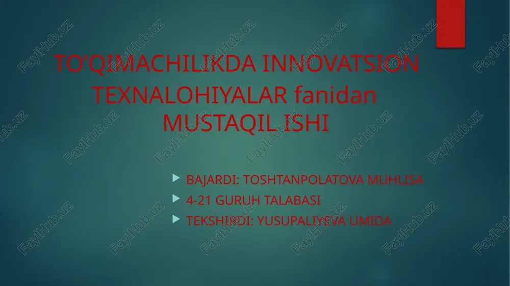 rsbd 55 –piltalash mashinasi — PPTX