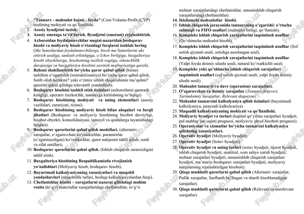 boshqaruv hisobi — DOCX