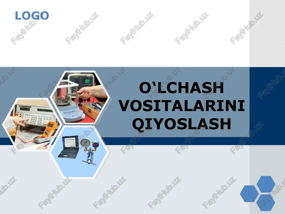 o‘lchash vositalarini qiyoslash — PPTX