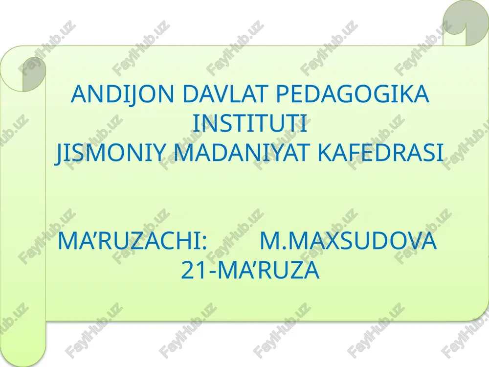 hidbilish va ta'mbilish organlarini tuzilishi — PPTX