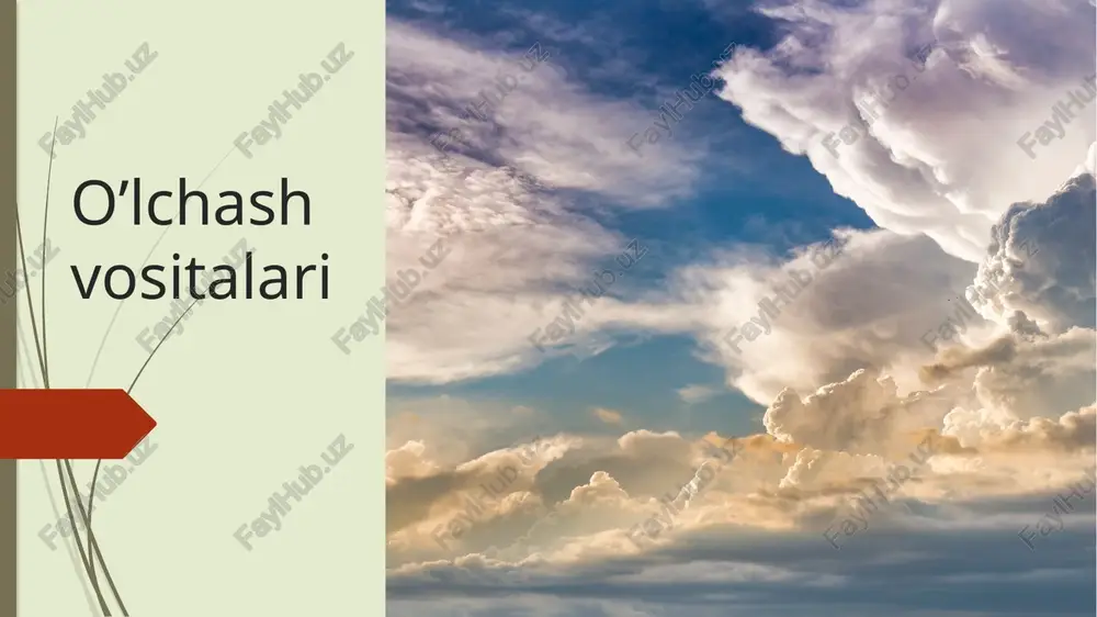 o’lchash vositalari — PPTX