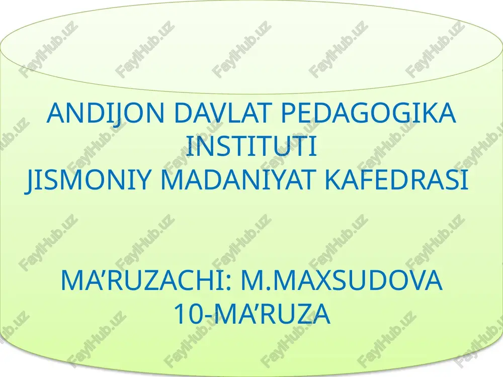 nafasa'zolarining tuzilishi — PPTX