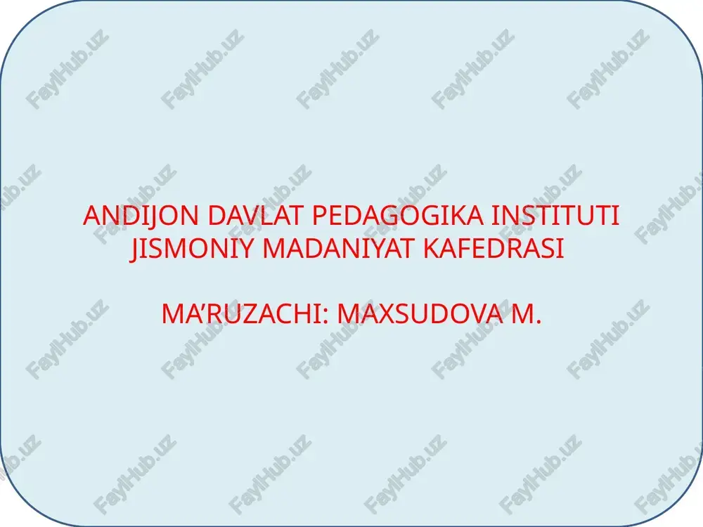 suyaklarining tuzilishi va birikishi — PPTX