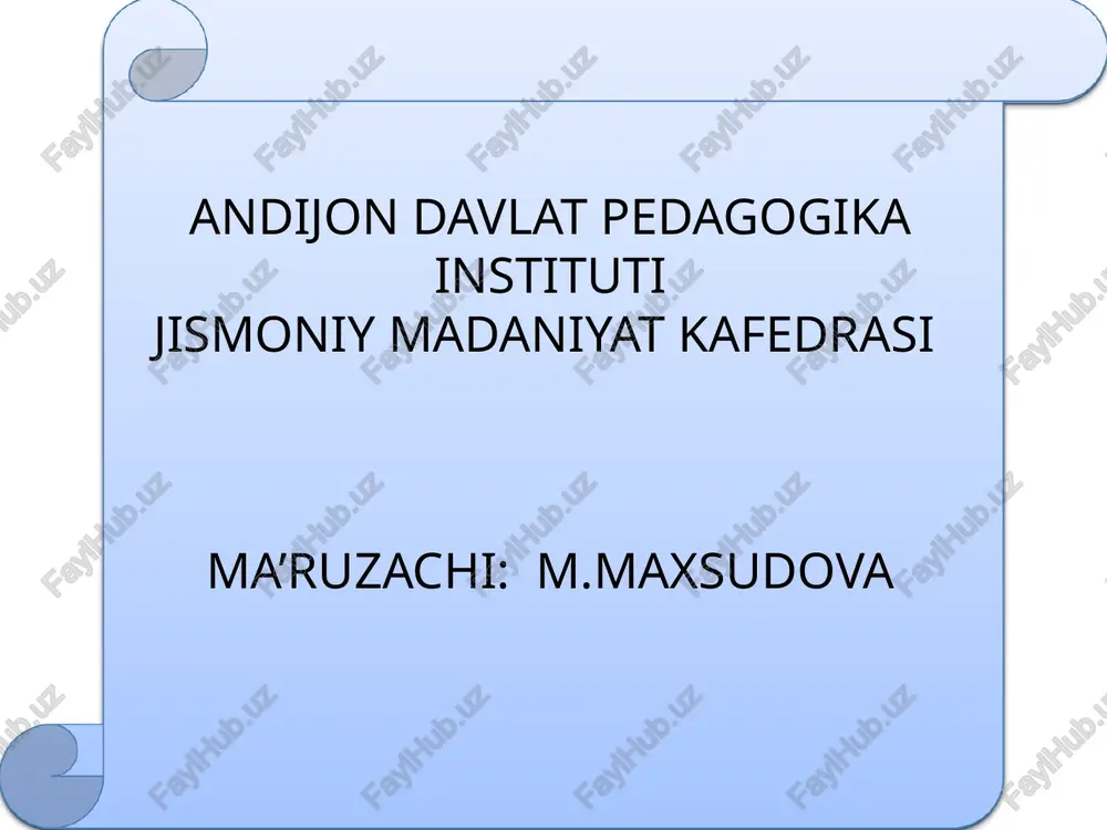 muskullar sistemasi — PPTX
