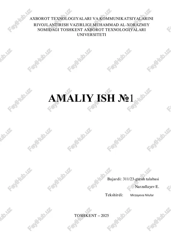 c dasturlash tilida xotira manzillarini boshqarish — PDF