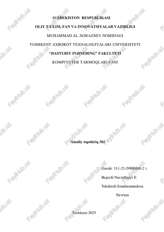 dhcp ishlash jarayoni — PDF