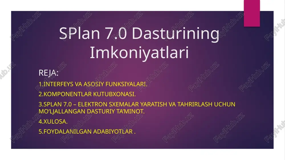 splan 7.0 — PPTX