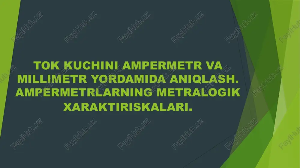 ampermetr — PPTX