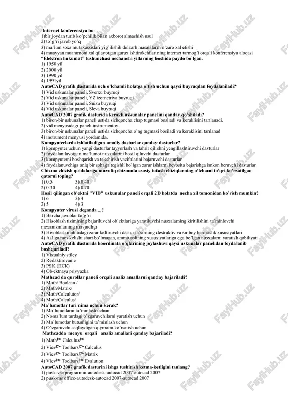 kompyuterdagi amaliy dasturlar — DOCX