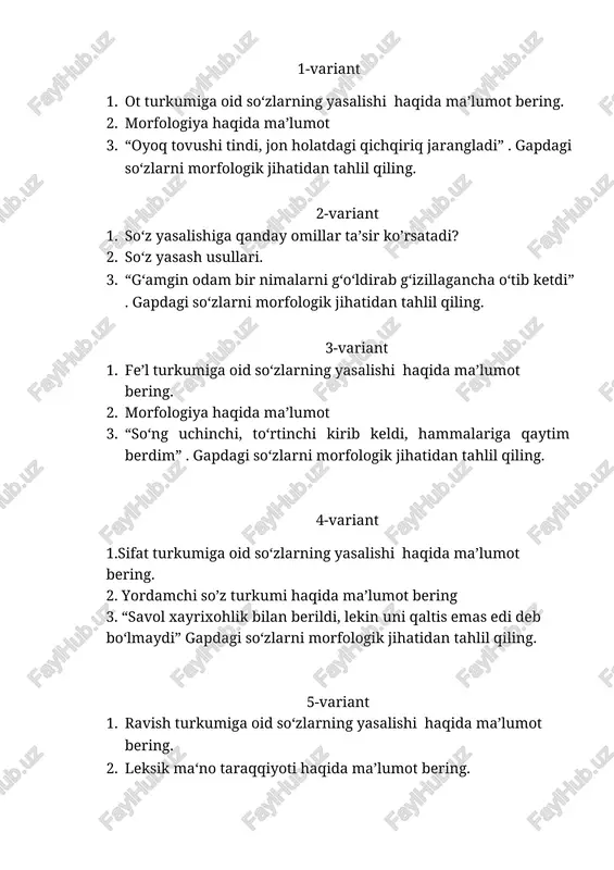 morfologiya — DOCX