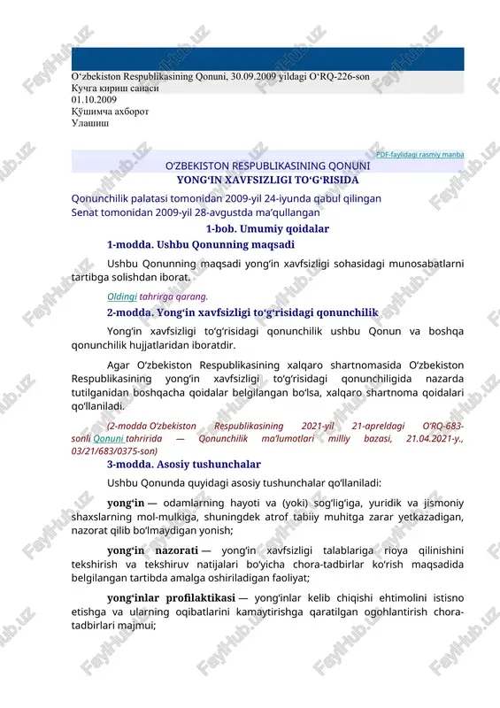 o‘zbekiston respublikasining qonuni — DOC